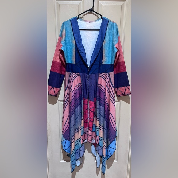 Tops - Asymmetrical Long Sleeve Kimono, Size Medium